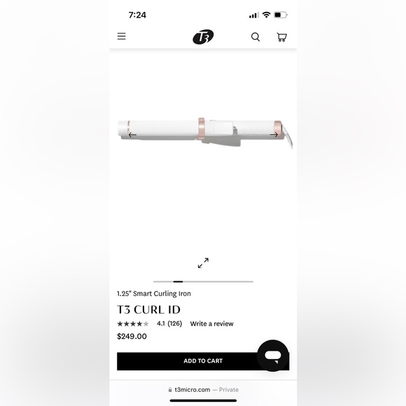 NWOT | T3 TWRL Auto-Rotating curling iron - 1.25” - Picture 1 of 9